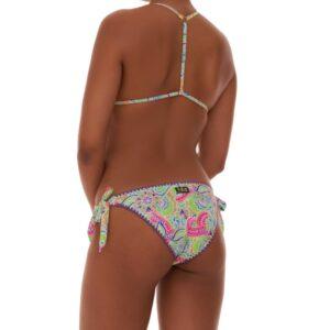 Bikini triangolo olimpionico con coppe estraibili e slip con lacci 1172-02