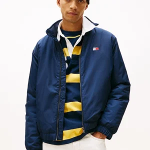 GIUBBA ZIP TOMMY JEANS C1G BLU NAVY DM0DM21936-BN-01