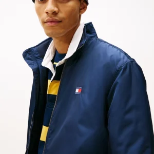 GIUBBA ZIP TOMMY JEANS C1G BLU NAVY DM0DM21936-BN-02