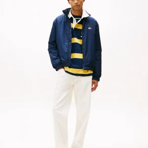 GIUBBA ZIP TOMMY JEANS C1G BLU NAVY DM0DM21936-BN-03