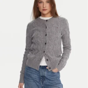 Cardigan Grigio Regular Fit - Cod. WW0WW47463